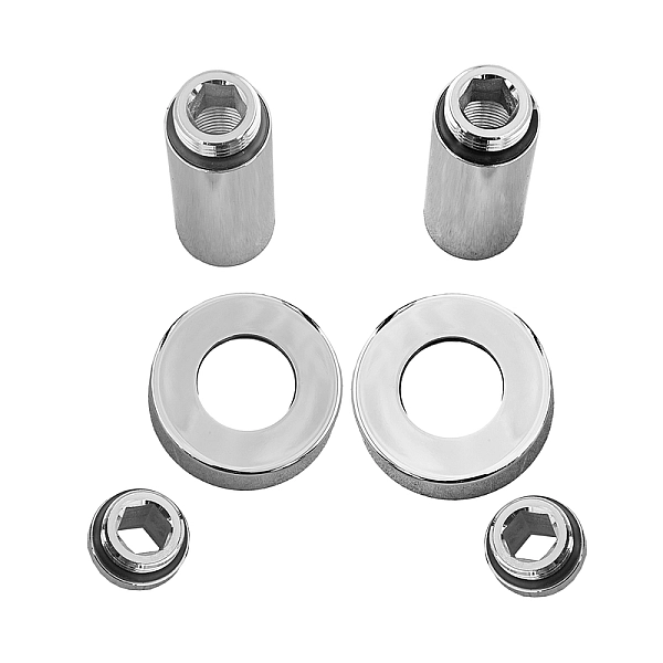 Комплект подовжувачів 1/2Fx1/2M хромований KOER KF.SET.06MF (KR5849) - Фото - 3