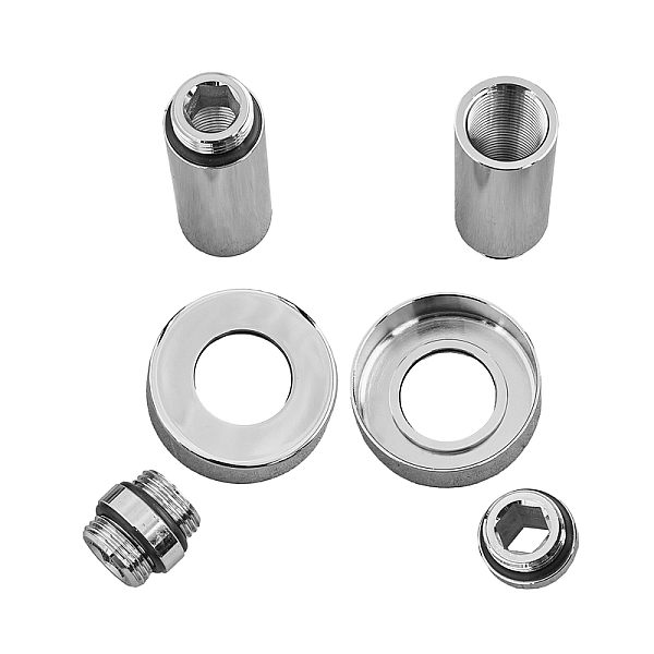 Комплект подовжувачів 1/2Fx1/2M хромований KOER KF.SET.06MF (KR5849) - Фото - 5