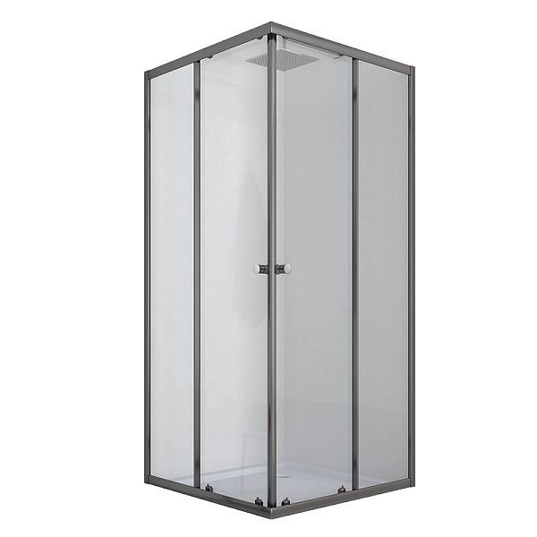 Душова кабіна з низьким піддоном MIXXUS CUBIC SCT01-90x90x195-TR GRAPHITE прозоре скло 4мм (MI6905) - Фото - 7
