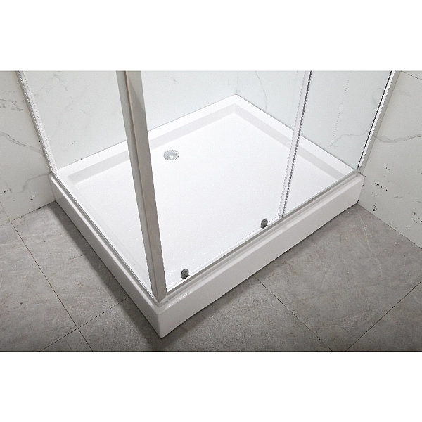 Душова кабіна з низьким піддоном MIXXUS HARD SCT01-120x80x198-TR CHROME прозоре скло 5мм (MI8428) - Фото - 9