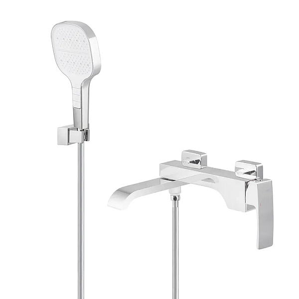 Змішувач для ванни з коротким виливом KOER KB-41037-01 (Колір хром) (KR6004)
