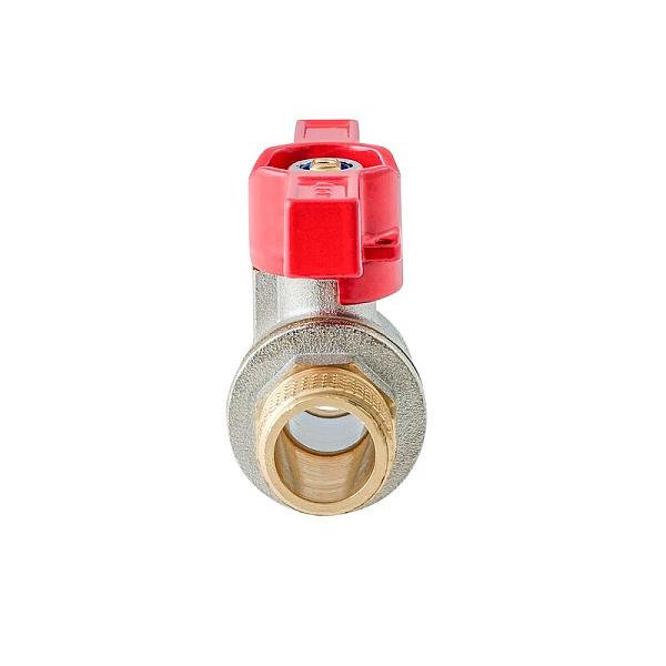 Кран кульовий ШШМ KOER EXTREME KE.219-15 - 1/2" MM ручка "метелик" червона (KR5762) - Фото - 2