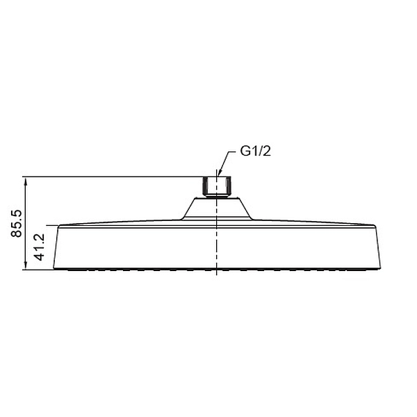 Лійка для душу стельова KOER KP-0403-03-OH, 300 мм (Колір білий) (KR4996) - Фото - 2