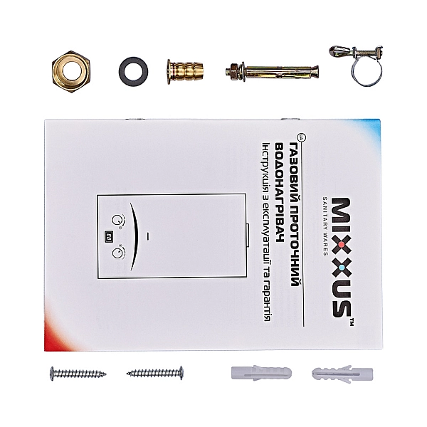 Газова колонка MIXXUS GWH-0110 BASIC WHITE димохідна 10 л/хв (колір білий) (WH0022) - Фото - 5