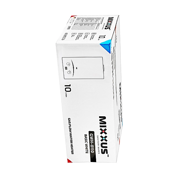 Газова колонка MIXXUS GWH-0110 BASIC WHITE димохідна 10 л/хв (колір білий) (WH0022) - Фото - 2