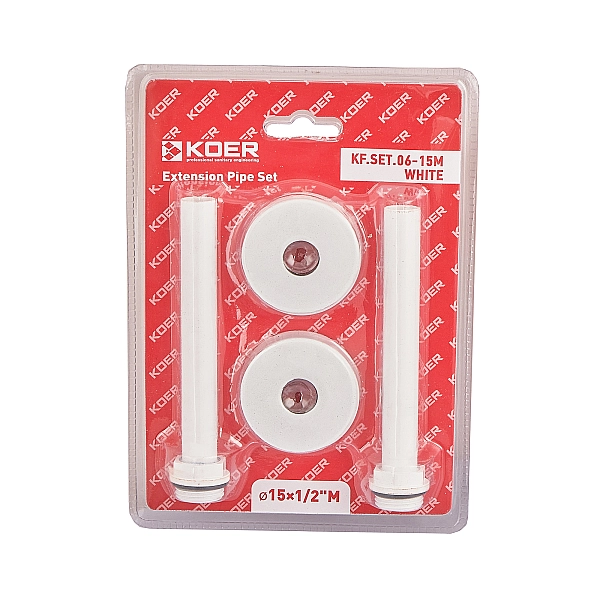 Комплект подовжувачів d15x1/2M білий KOER KF.SET.06-15M WHITE (KR5848) - Фото - 4