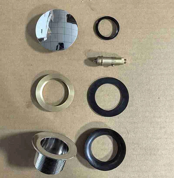 Донний клапан для ванни KOER PW-05-01 автоматичний (Click-Clack) (Колір хром) 1 1/2'' (KR3406) - Фото - 9