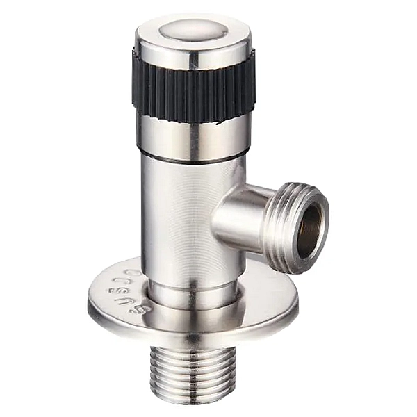 Кран для підключення сантехприладів MIXXUS VAL-04-1/2x1/2 з нерж. сталі SUS304 (Колір нерж) (MI6534)