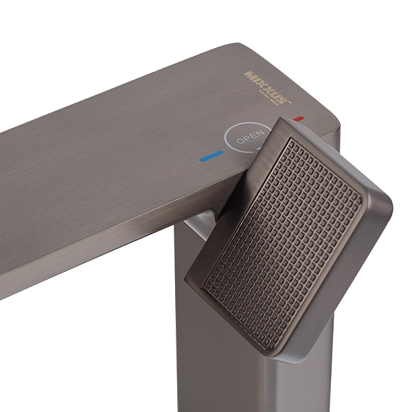 Змішувач для умивальника MIXXUS PREMIUM TERRA 001 NUT GRAPHITE (колір графіт) (MI8383) - Фото - 3