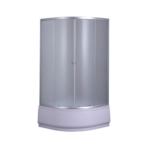 Душова кабіна з високим піддоном MIXXUS PLAIN SCT01-90x90x195-FB SATIN матове скло 4мм (MI6894) - Фото - 4