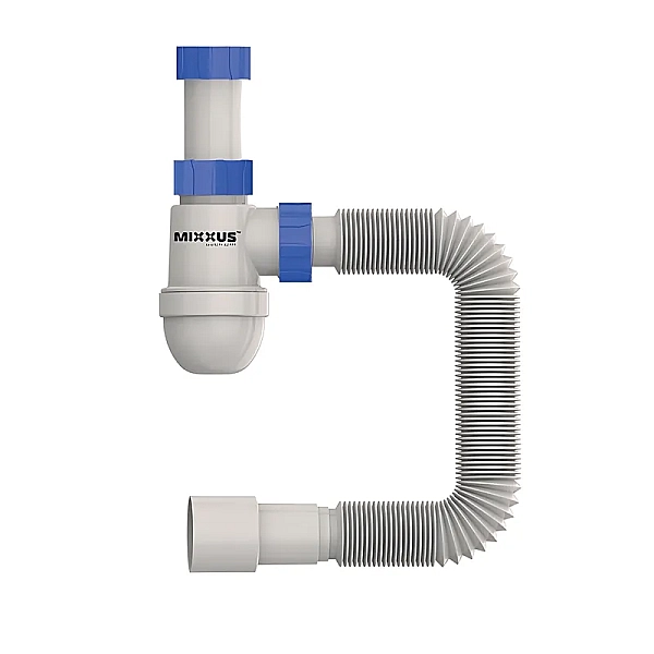 Сифон для умивальника MIXXUS SU-05-A 1 1/2"x40 без випуску 40*40/50 (MI8182)