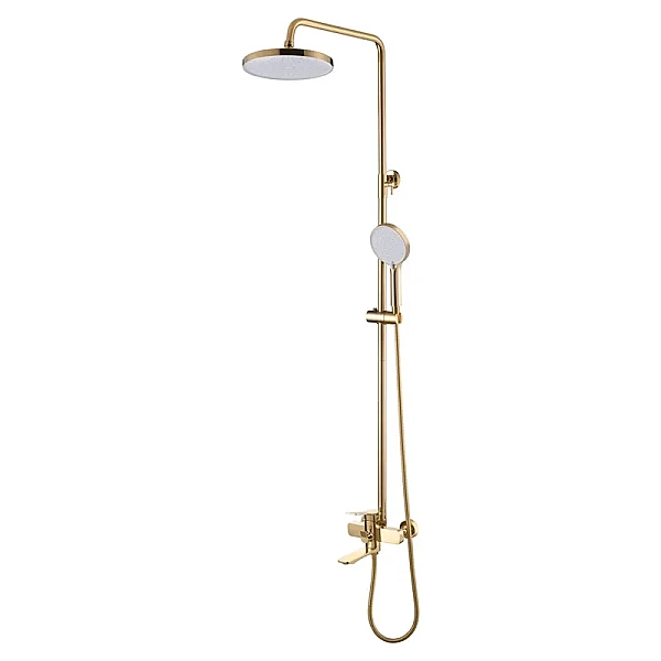 Душова колона MIXXUS WILSON 009-J BRUSHED GOLD зі змішувачем (Колір матове золото) (MI7124)