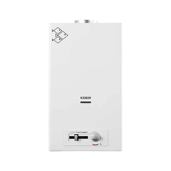Газова колонка димохідна з п'єзорозпалом KOER KWH.G0410 WHITE 10 л/хв (колір білий) (KR5663) - Фото - 3