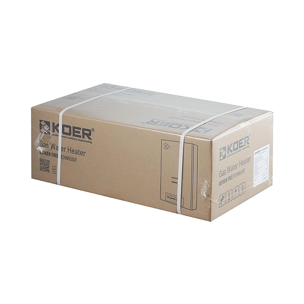 Газова колонка димохідна з п'єзорозпалом KOER KWH.G0410 WHITE 10 л/хв (колір білий) (KR5663) - Фото - 2