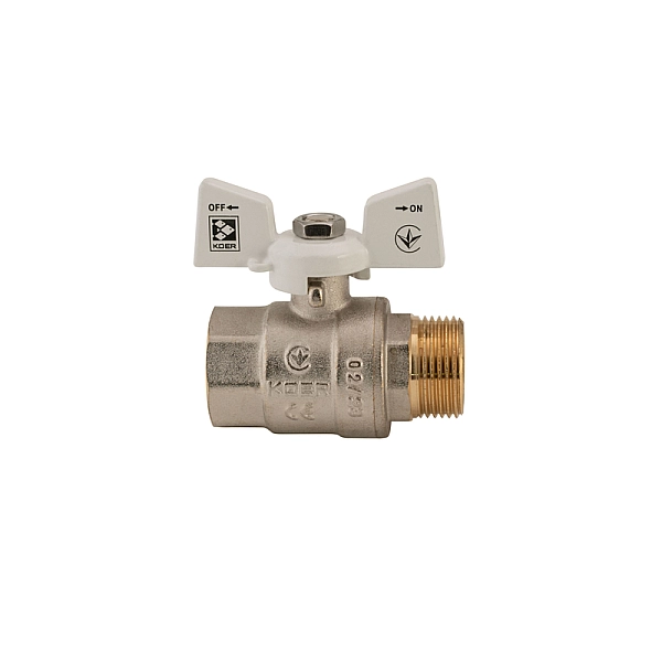 Кран кульовий KOER 3/4" ГШМ (KR.218.W) білий (KR0183) - Фото - 2