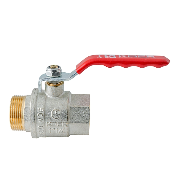 Кран кульовий ГШВ KOER EXTREME KE.215-32 - 1 1/4" FM ручка "важіль" червона (KR5753) - Фото - 4