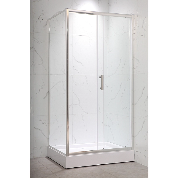 Душова кабіна без піддону MIXXUS HARD SC01-120x80x185-TR CHROME прозоре скло 5мм NEW (MI8369) - Фото - 8