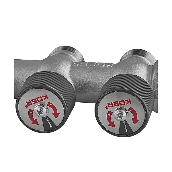 Колектор вентильний без фітингу 3/4"x3/4"x3/4"x2 WAYS (KOER KR.1128-2) (KR5871) - Фото - 5