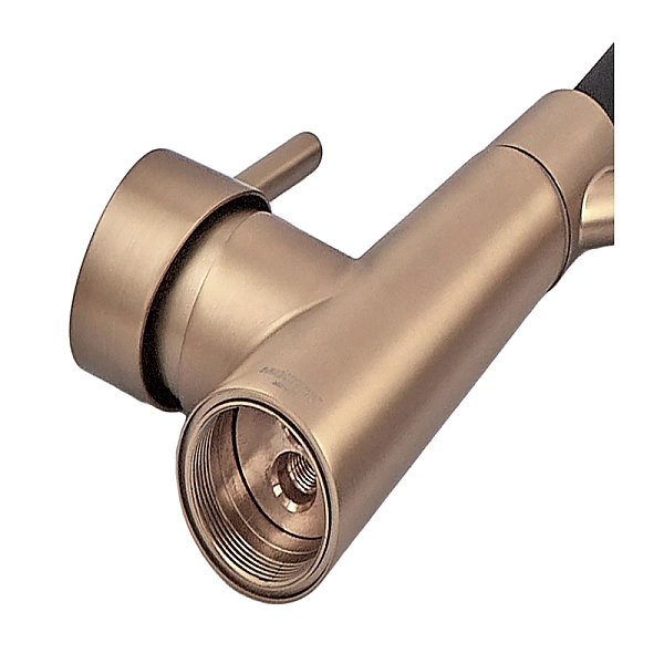 Змішувач для кухні MIXXUS PREMIUM ROSSI 017 BRUSHED GOLD REFL.BLACK (Колір матове золото+силік. вилив чорний) (MP6723) - Фото - 2