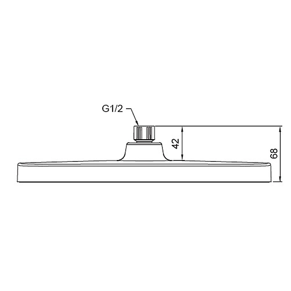 Лійка для душу стельова KOER KP-0402-01-OH, 310x200мм (Колір хром) (KR4984) - Фото - 2
