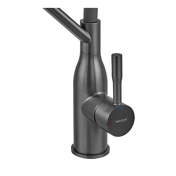 Змішувач для кухні MIXXUS PREMIUM GRAVITY 017 NUT GRAPHITE REFL.GRAY (Колір графіт+силік. вилив сірий) (MI8409) - Фото - 4