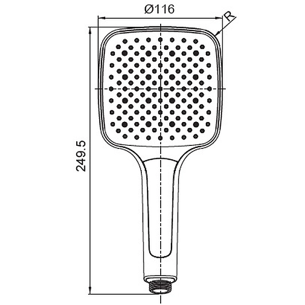 Лійка для душу KOER KP-0402-07, 3 функції (Колір графіт) (KR4989) - Фото - 2