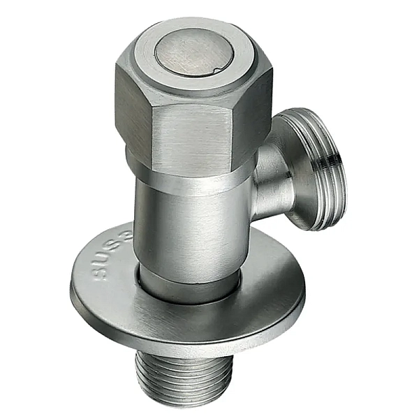 Кран для підключення сантехприладів MIXXUS VAL-07-1/2x3/4 з нерж. сталі SUS304 (Колір нерж) (MI6810)