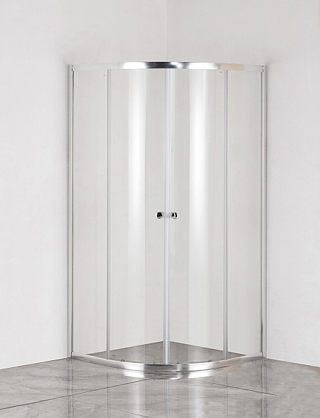 Душова кабіна без піддону MIXXUS PLAIN SC01-90x90x185-TR CHROME прозоре скло 4мм (MI6899) - Фото - 5