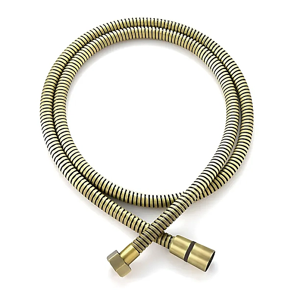Шланг для душу KOER KB-0801-150-12 BRUSHED GOLD обплетення нержавійка 150 см (Колір матове золото) (KR5666)