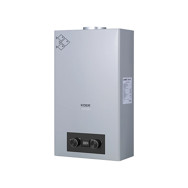 Газова колонка KOER KWH.G0110 GRAY димохідна 10 л/хв, колір сірий (KR5555) - Фото - 2