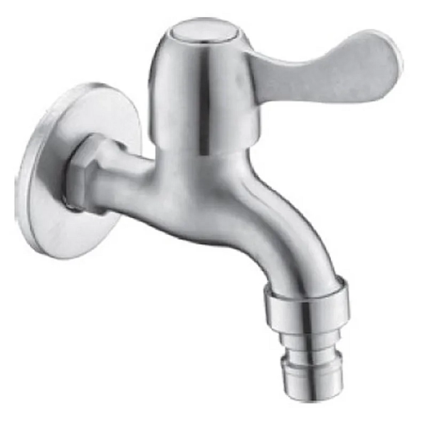 Кран MIXXUS BIB-02 для холодної води 1/2 з нерж. сталі SUS304 (Колір нерж) (MX1338)