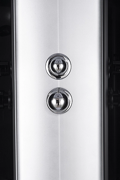Бокс душовий з гідромасажем з низьким піддоном MIXXUS STRONG SBH02-90x90x215-GR SATIN сіре тоноване скло 4мм (MI6891) - Фото - 3