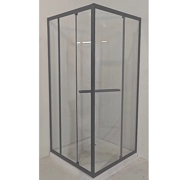 Душова кабіна з низьким піддоном MIXXUS STYLE SCT01-90x90x200-TR GRAPHITE прозоре скло 6мм (MI8432) - Фото - 8