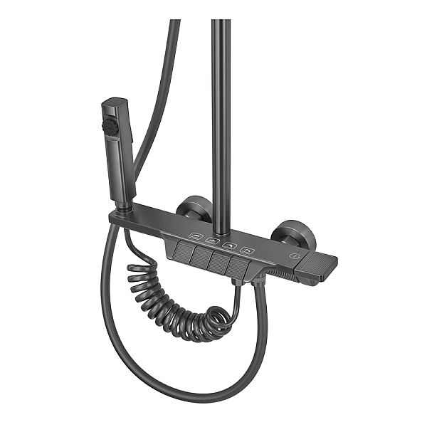 Душова колона зі змішувачем MIXXUS PREMIUM TERRA 029-J GRAPHITE (колір графіт) (MI8386) - Фото - 9