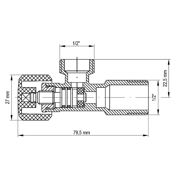 Кран вентильний Koer 1/2x1/2 (KR.510) (KR0146) - Фото - 2