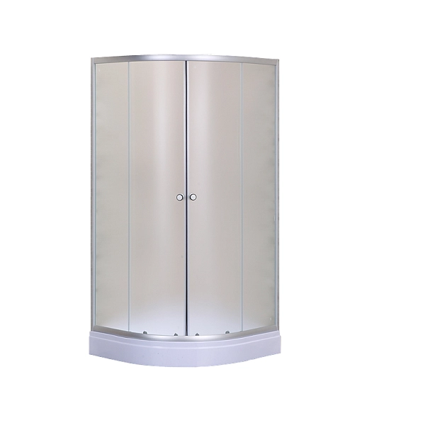 Душова кабіна з низьким піддоном MIXXUS PLAIN SCT02-90x90x195-FB SATIN матове скло 4мм (MI6896) - Фото - 6