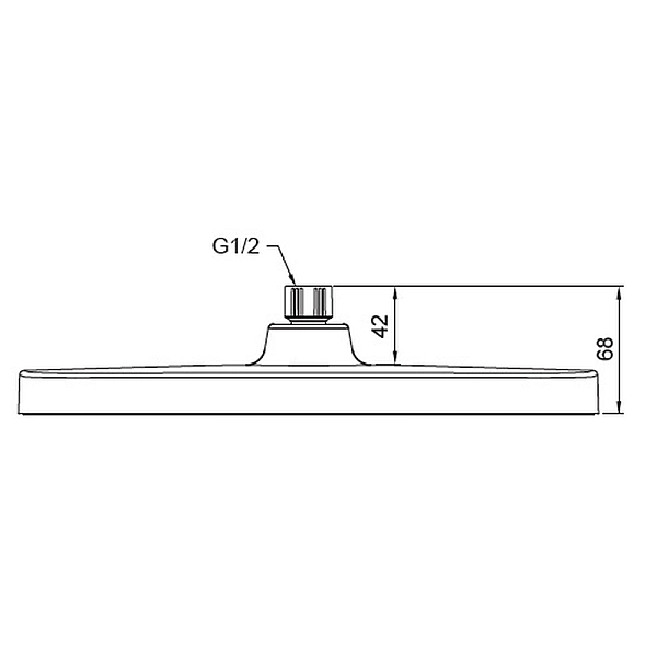 Лійка для душу стельова KOER KP-0402-05-OH, 310x200 мм (Колір чорний) (KR4986) - Фото - 2
