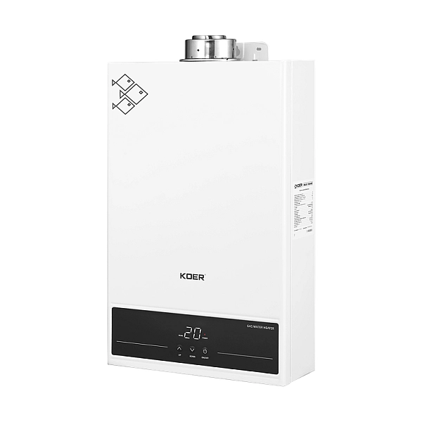 Газова колонка турбована KOER KWH.G0312 TURBO WHITE, 12 л/хв (колір білий) (KR5557) - Фото - 4