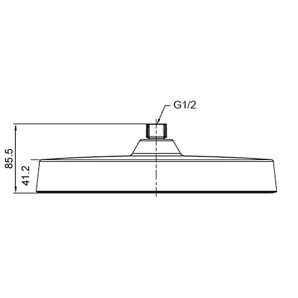 Лійка для душу стельова KOER KP-0403-01-OH, 300 мм (Колір хром) (KR4992) - Фото - 2