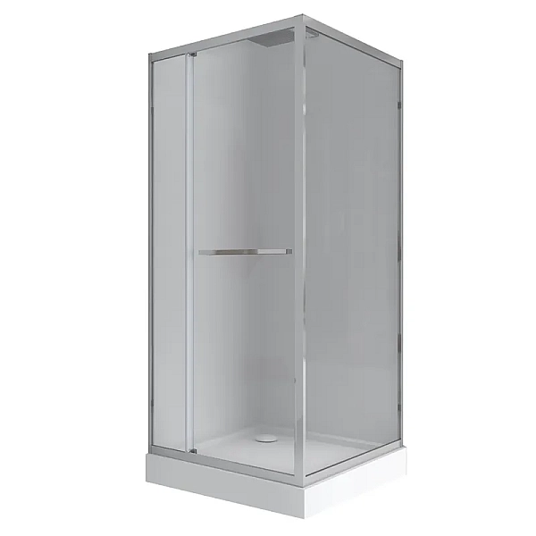 Душова кабіна з низьким піддоном MIXXUS STYLE SCT01-90x90x200-TR CHROME прозоре скло 6мм (MI8433)