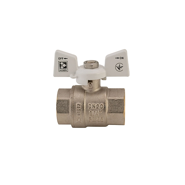 Кран кульовий Koer 3/4" ГГМ (KR.217.W) білий (KR0179) - Фото - 5
