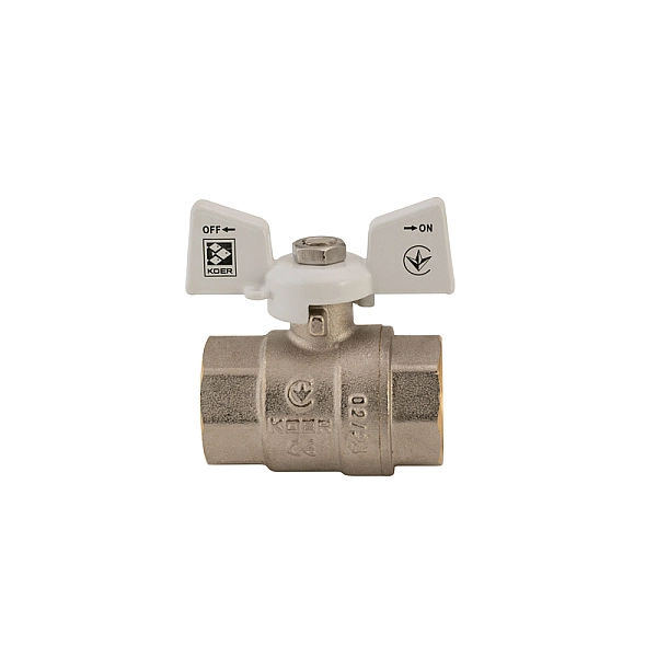 Кран кульовий Koer 3/4" ГГМ (KR.217.W) білий (KR0179) - Фото - 4