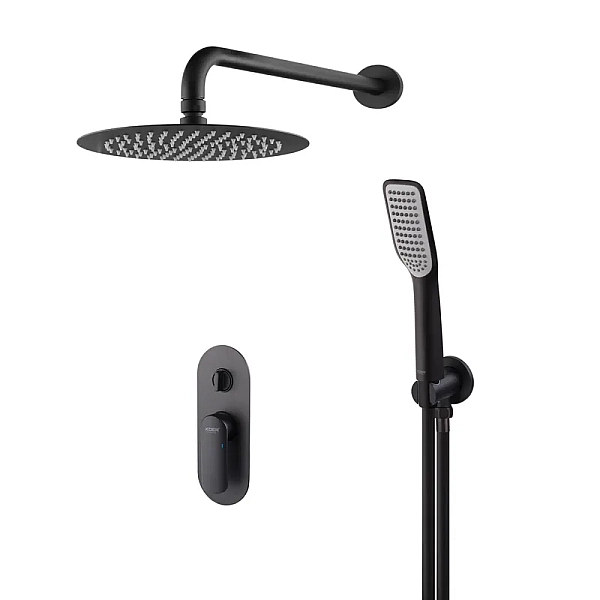 Душова система вбудована KOER KB-62028-05, 2 функції (Колір чорний) (KR6009)