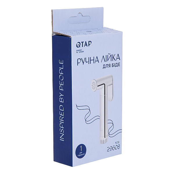 Лійка для гігієнічного душу Qtap Rucni округла QTCRMB020 Chrome (Bidet) - Фото - 5