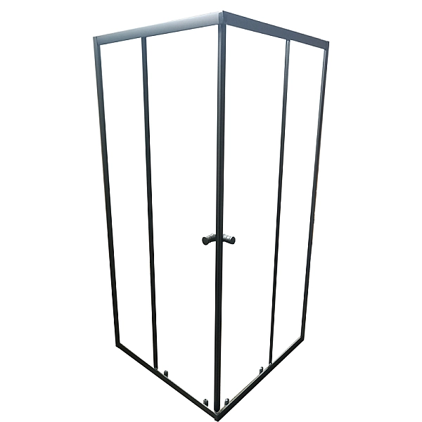 Душова кабіна без піддону MIXXUS CUBIC SC01-90x90x185-TR GRAPHITE прозоре скло 4мм (MI6907) - Фото - 3