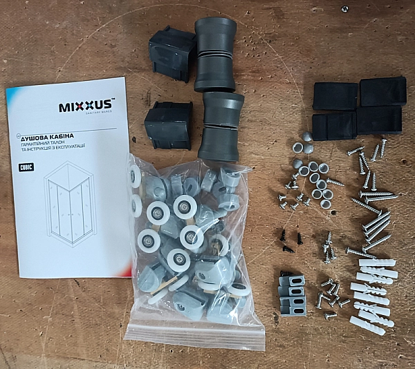 Душова кабіна без піддону MIXXUS CUBIC SC01-90x90x185-TR GRAPHITE прозоре скло 4мм (MI6907) - Фото - 5