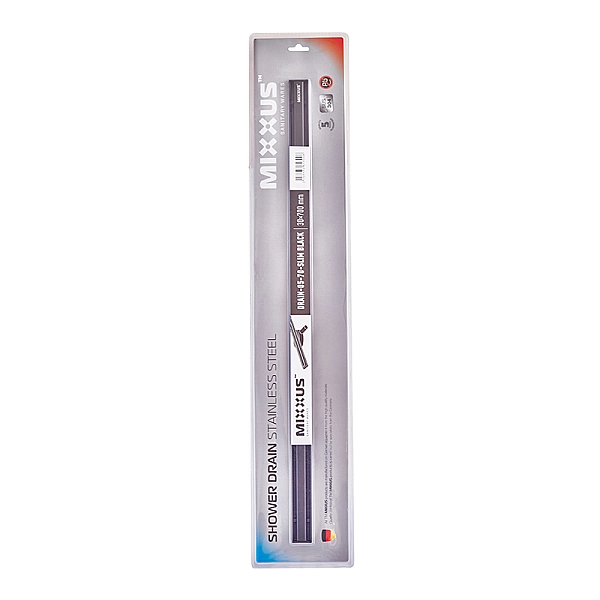 Душовий трап MIXXUS DRAIN-05-70-SLIM BLACK з нерж. сталі SUS304 30x700мм (Колір чорний) (MI6170) - Фото - 4