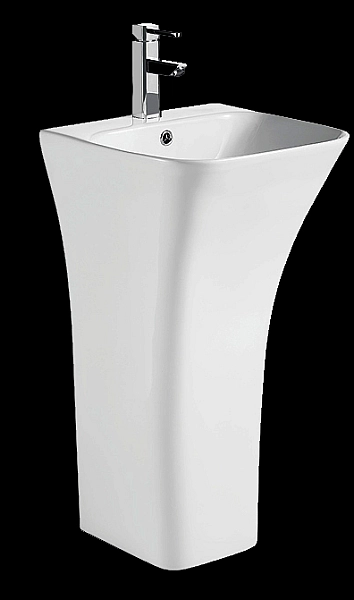 Раковина моноблок MIXXUS BEVEL-1101 450х435х830mm (отвір під змішувач, перелив) (MI6697) - Фото - 8