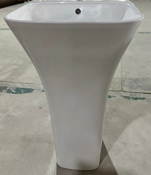 Раковина моноблок MIXXUS BEVEL-1101 450х435х830mm (отвір під змішувач, перелив) (MI6697) - Фото - 2