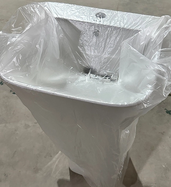 Раковина моноблок MIXXUS BEVEL-1101 450х435х830mm (отвір під змішувач, перелив) (MI6697) - Фото - 6